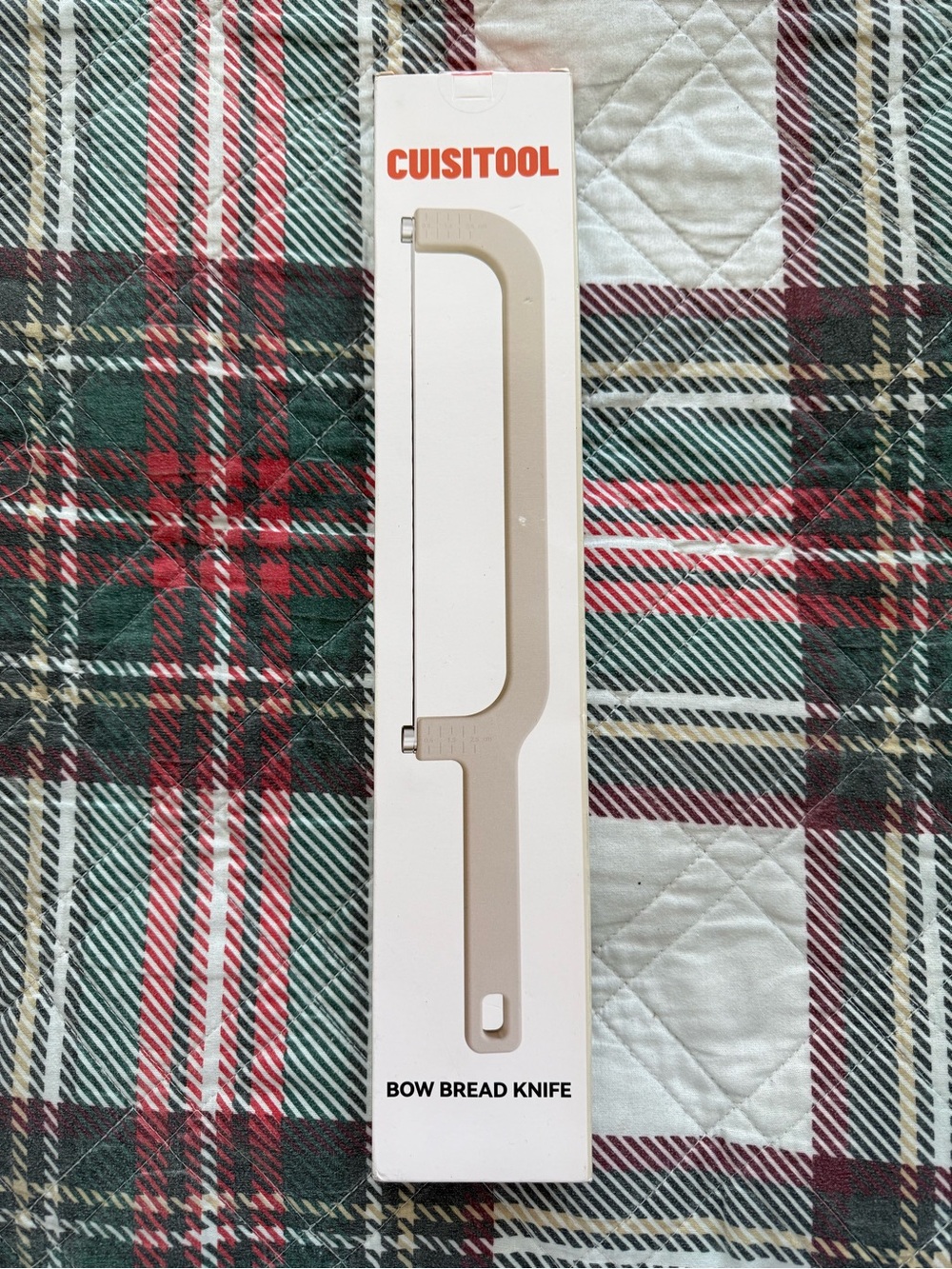 Beige Bow Bread Knife – Smooth Serrated Slicer
